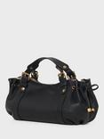 Gerard Darel 12H Leather Duffle Bag, Black/Gold
