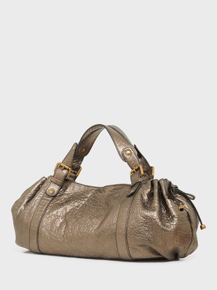 Product image 2 of 3, which shows Gerard Darel 24H Leather Handbag, Bronze