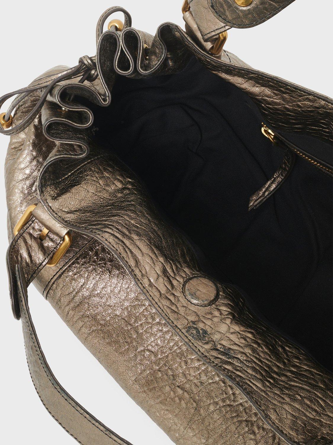 Product image 3 of 3, which shows Gerard Darel 24H Leather Handbag, Bronze