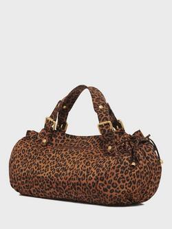 Gerard Darel Leopard Print 24H Leather Grab Bag, Camel - view 2, Camel