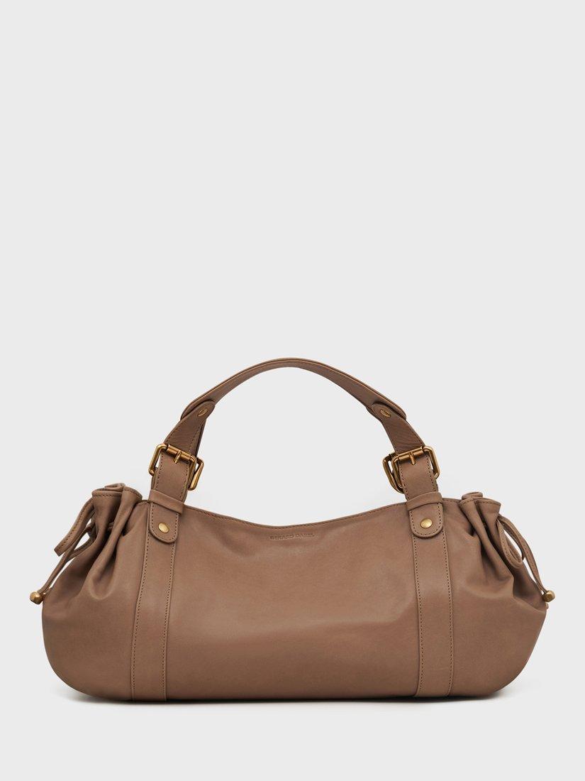 Product image 1 of 3, which shows Gerard Darel 24H Leather Grab Bag, Mastic