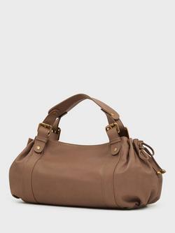 Gerard Darel 24H Leather Grab Bag, Mastic - view 2, Mastic