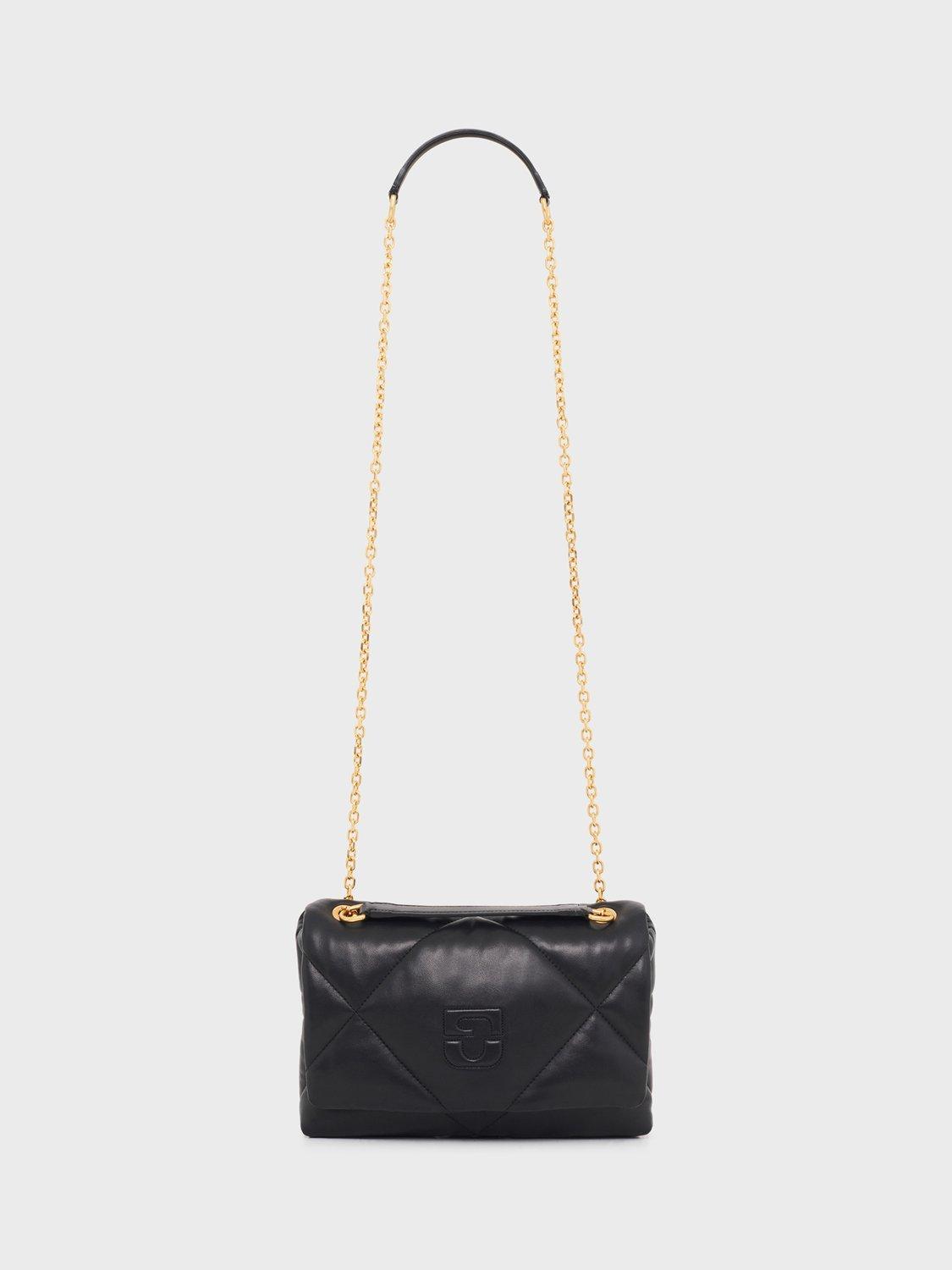 Product image 1 of 4, which shows Gerard Darel Le Fanny Quilted Pure Leather Bag, Black
