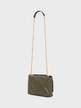 Gerard Darel Le Fanny Quilted Pure Leather Bag, Khaki