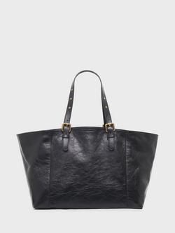 Gerard Darel Simple Pure Leather Tote Bag, Black, Black