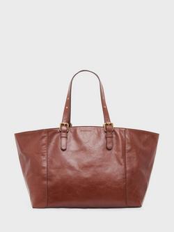 Gerard Darel Simple Leather Tote Bag, Caramel