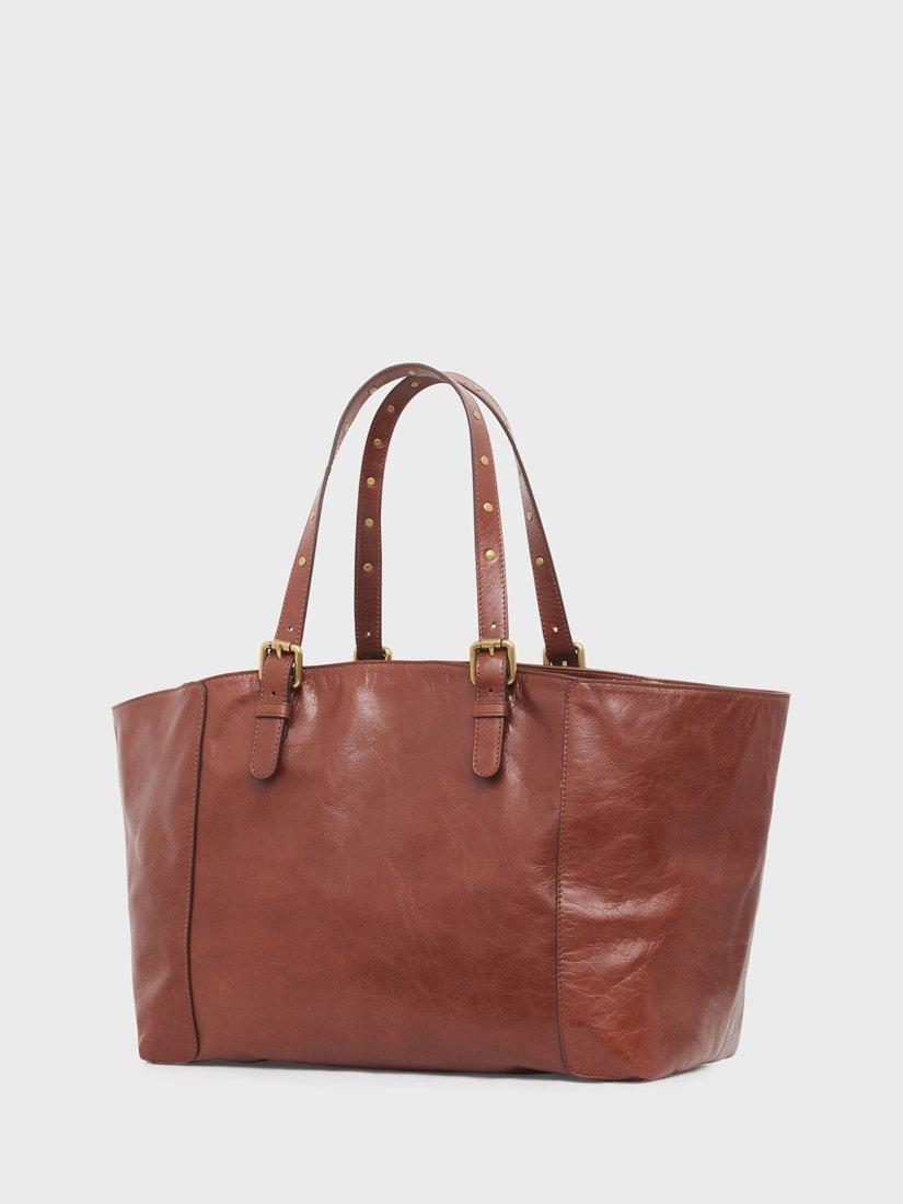 Product image 2 of 3, which shows Gerard Darel Simple Leather Tote Bag, Caramel