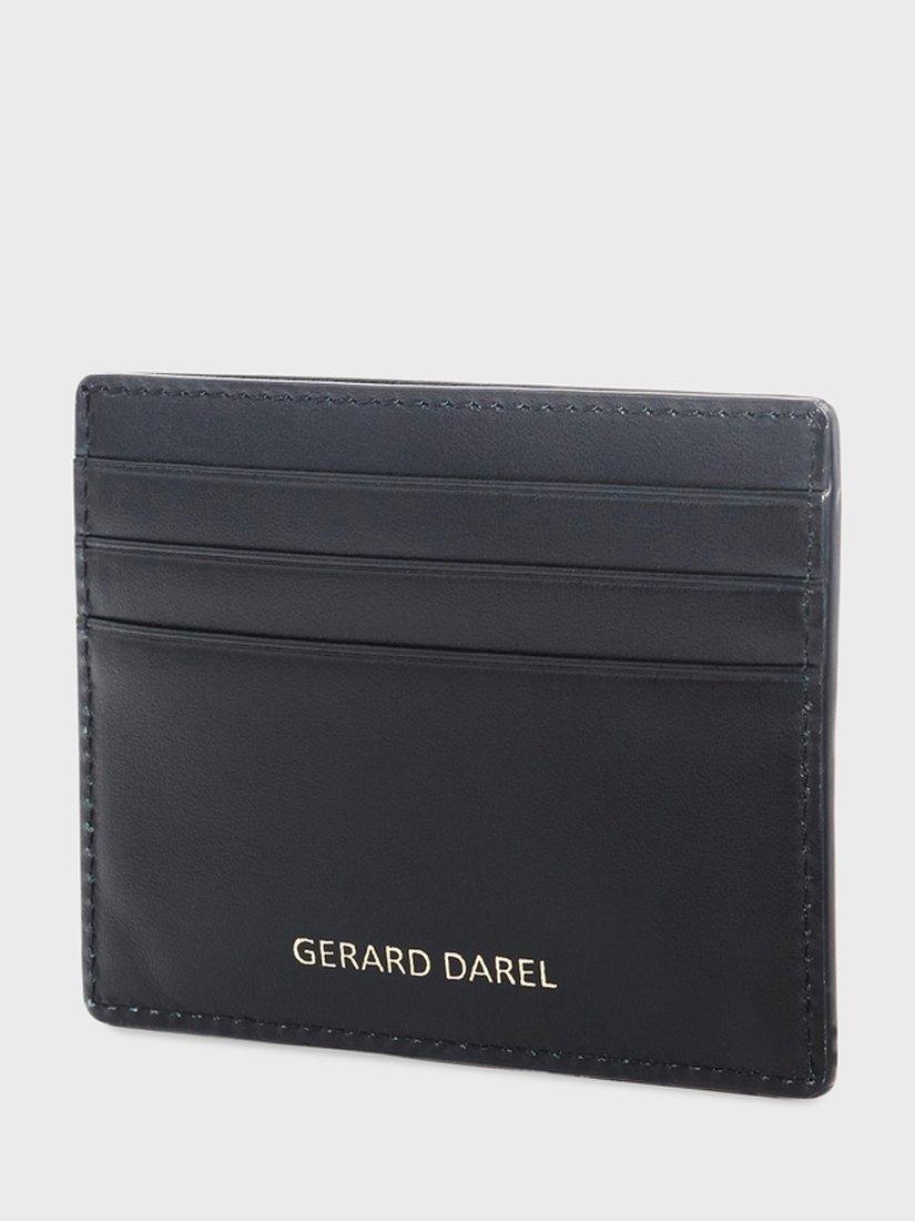 Product image 3 of 4, which shows Gerard Darel Logo Detail Pure Leather Card Holder, Black