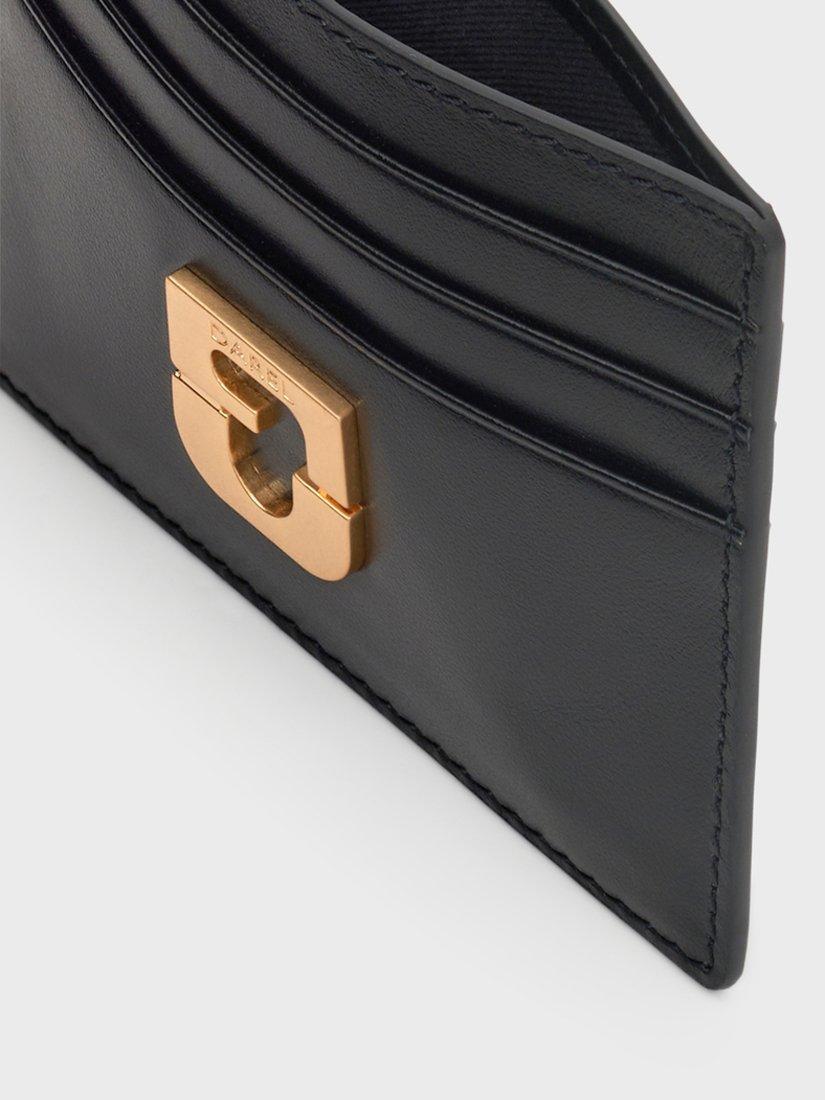Product image 4 of 4, which shows Gerard Darel Logo Detail Pure Leather Card Holder, Black