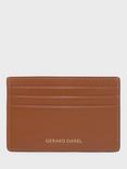 Gerard Darel Logo Detail Pure Leather Card Holder, Cognac