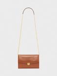 Gerard Darel Enveloppe Pure Leather Crossbody Bag, Cognac