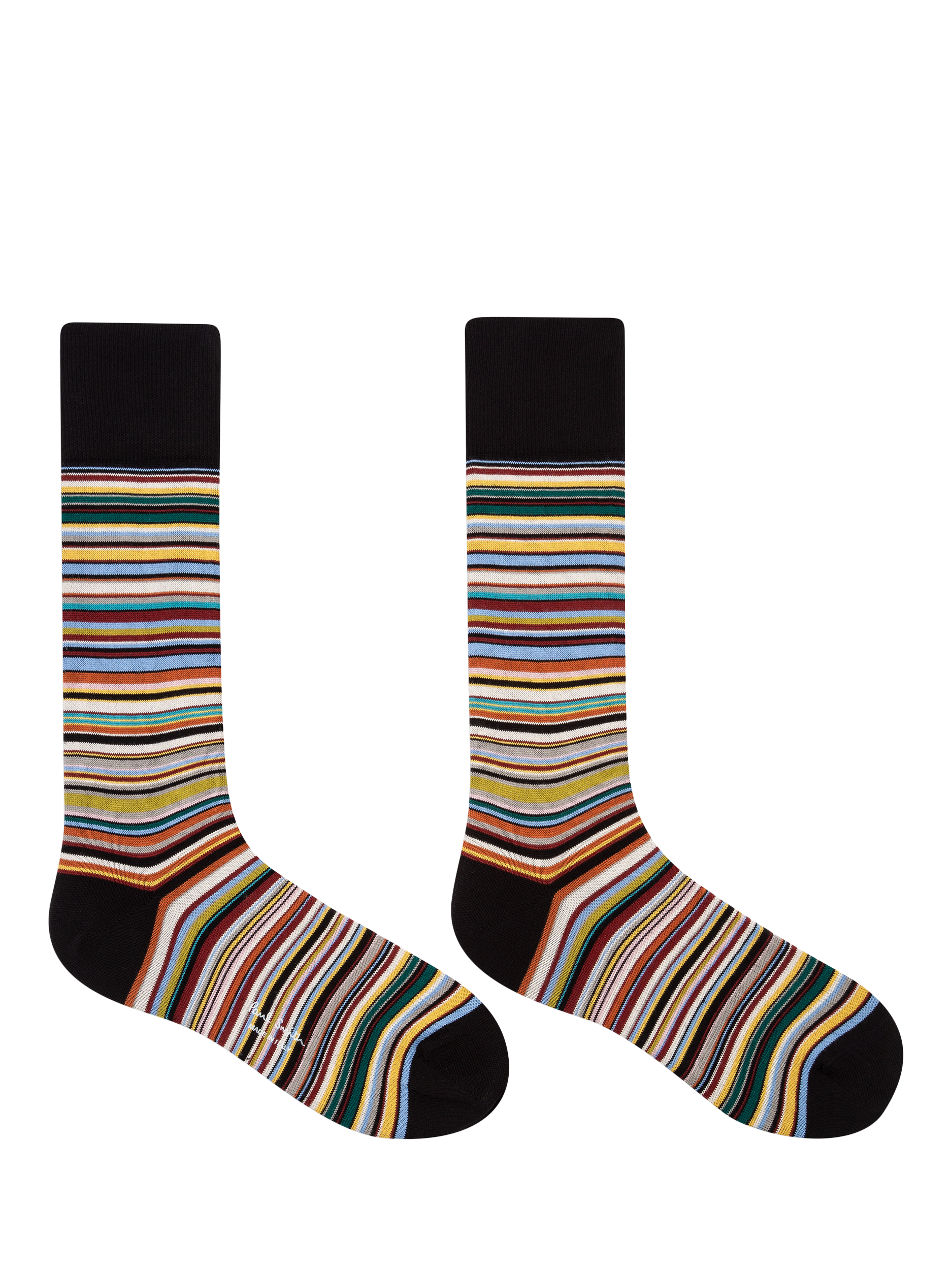 Product image 2 of 4, which shows Paul Smith Patterned Cotton Blend Socks, Pack of 3, Multi Multi