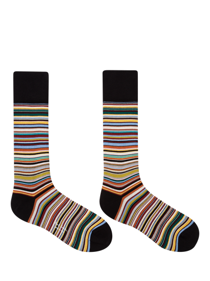 Paul Smith Patterned Cotton Blend Socks, Pack of 3 - view 2, Multi Multi
