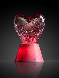 Tinc Heart Glitter Light, Pink, Pink