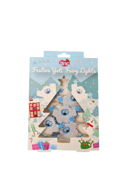 Tinc Yeti Fairy Lights, Blue, Blue