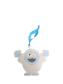 Tinc Yeti Christmas Tree Decorations, Blue, Blue