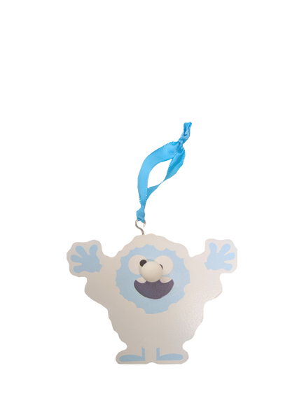 Tinc Yeti Christmas Tree Decorations, Blue, Blue