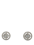 Pre-loved 18ct White Gold 34-Stone Diamond Cluster Stud Earrings