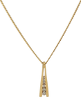 Pre-loved 18ct Yellow Gold 5-Stone Diamond Drop Pendant