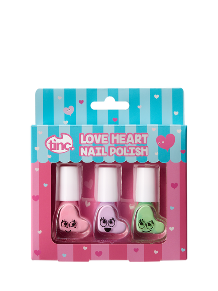 Tinc Love Heart Nail Polish Gift Set, Pink