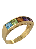 Pre-loved 18ct Yellow Gold Multi-Stone Band Ring