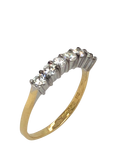 Pre-loved 18ct Yellow and White Gold 7-Stone Diamond Eternity Ring