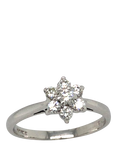 Pre-loved Platinum 7-Stone Diamond Claw-Set Cluster Ring, Dated Circa 2003
