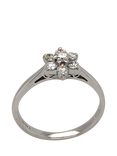 Pre-loved Platinum 7-Stone Diamond Claw-Set Cluster Ring, Dated Circa 2003