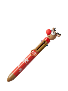 Tinc Reindeer Multi Click Pen, Red
