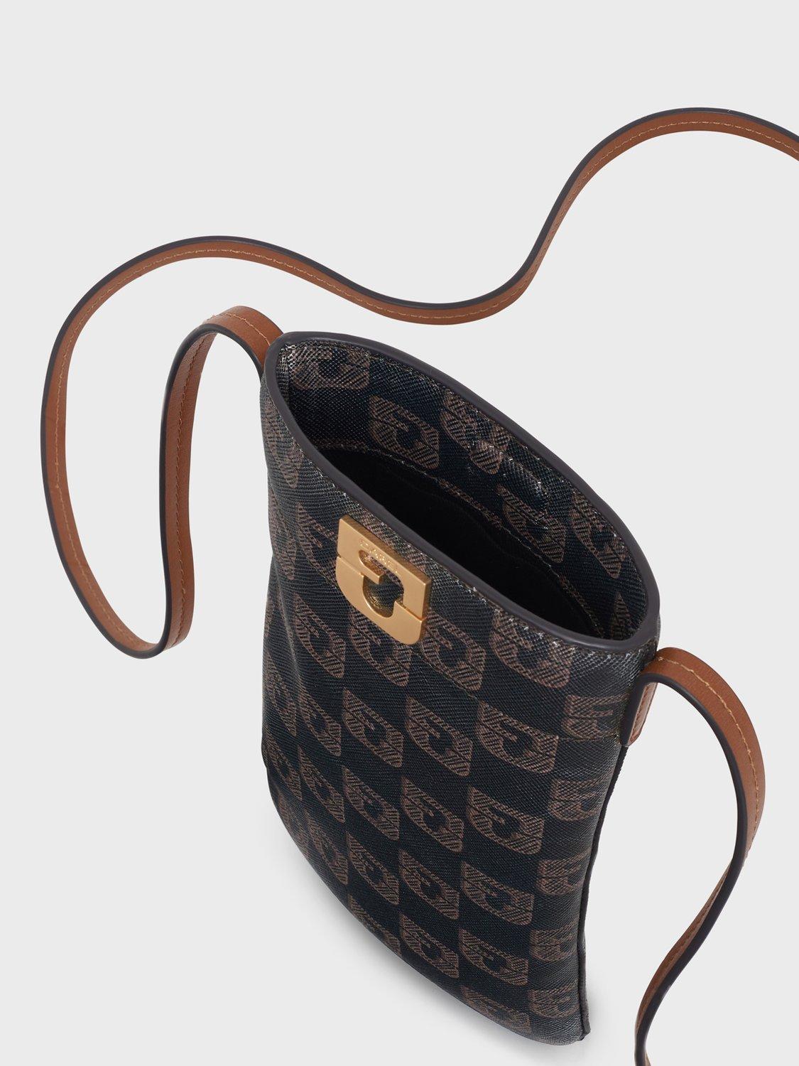 Product image 3 of 3, which shows Gerard Darel Lady Logo Crossbody Phone Bag, Brown