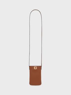 Gerard Darel Lady Pure Leather Phone Bag, Cognac, Cognac
