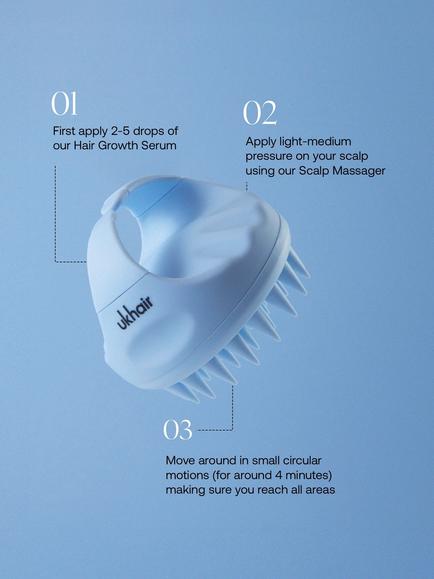 UKLASH UKHAIR Scalp Massager - view 2, Blue
