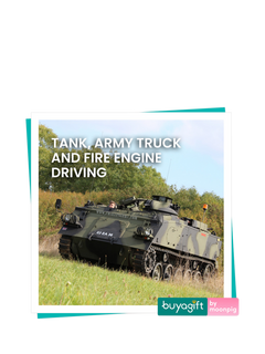 Buyagift Tank, Army Truck & Fire Engine Driving Gift Experience