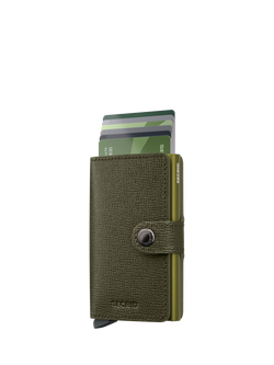 Secrid Cardprotector Leather Miniwallet, Kelp
