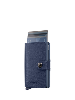Secrid Cardprotector Leather Miniwallet, Navy