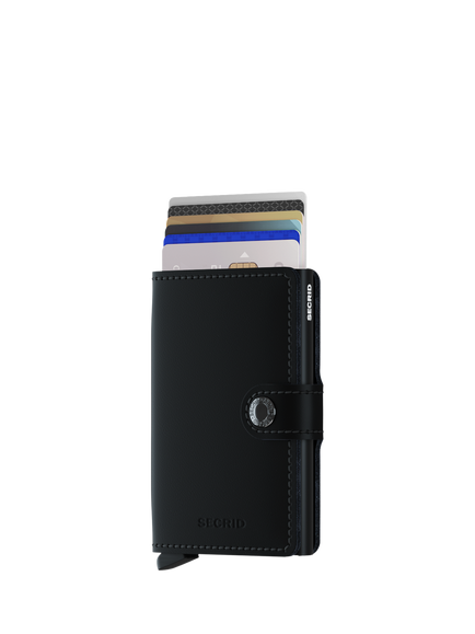 Secrid Leather Miniwallet, Black