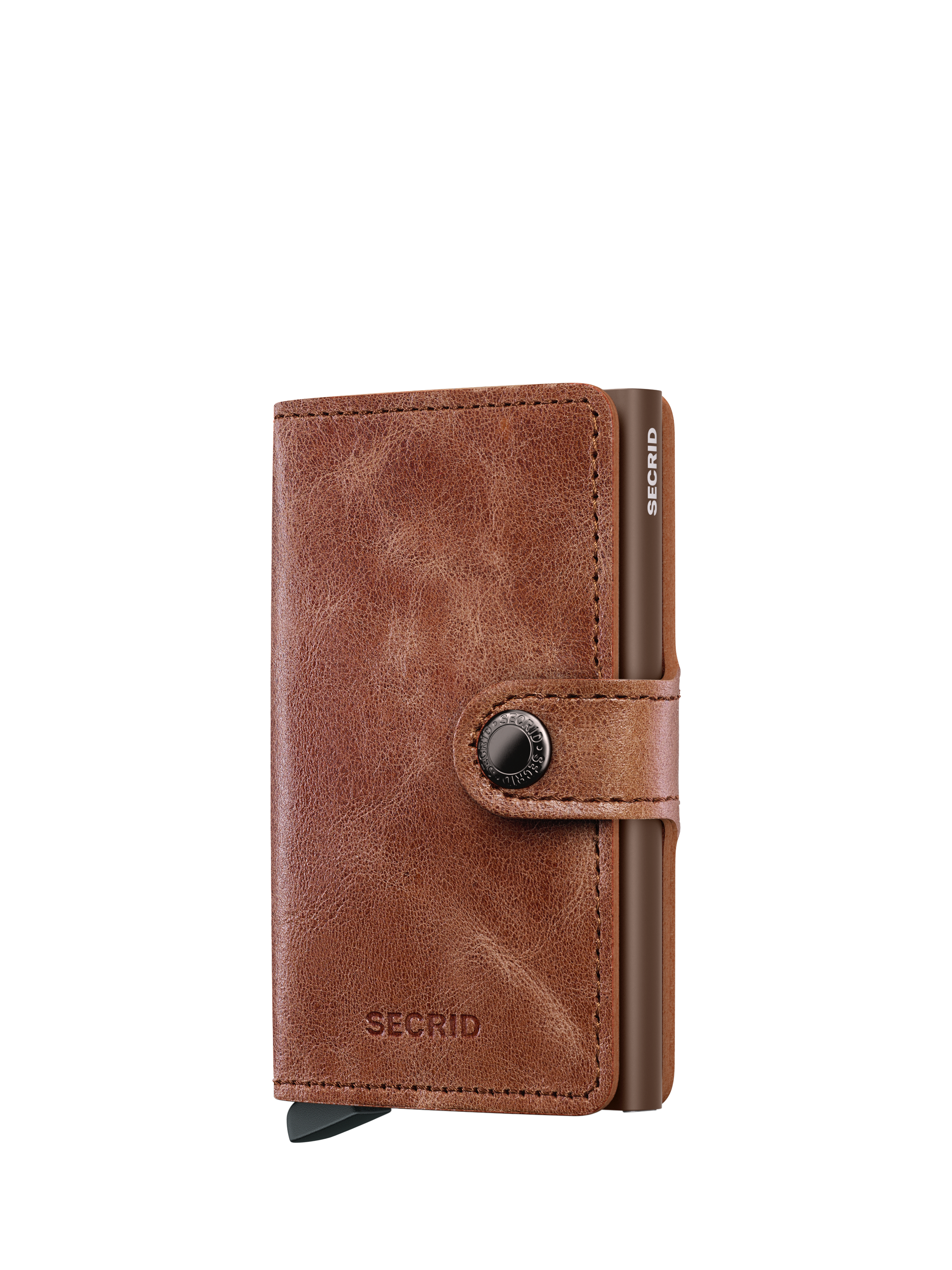 Product image 2 of 5, which shows Secrid Vintage Leather Mini Wallet, Cognac Brown