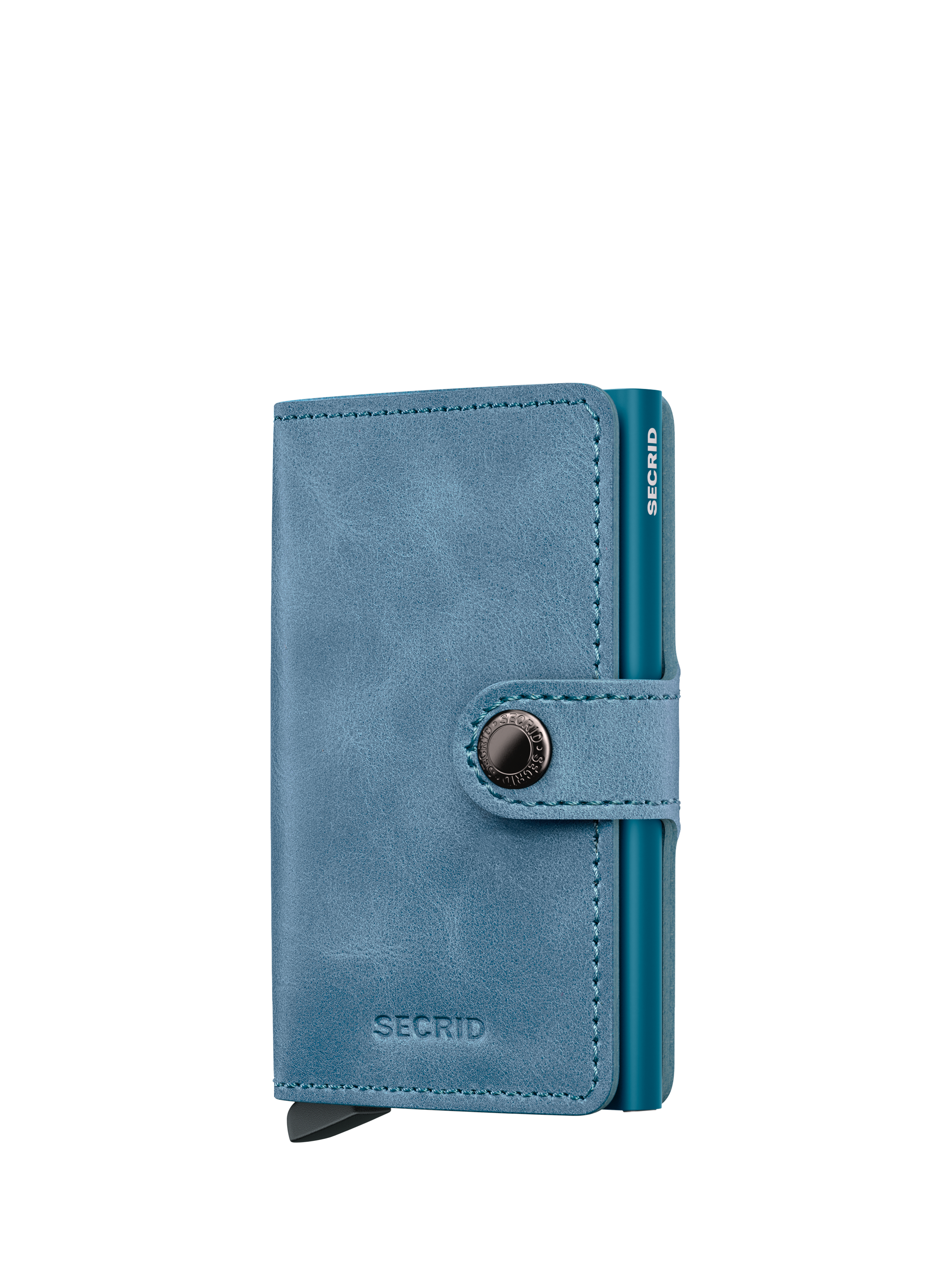 Product image 2 of 5, which shows Secrid Vintage Leather Mini Wallet, Teal