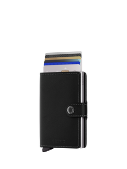 Secrid Original Leather Mini Wallet, Black