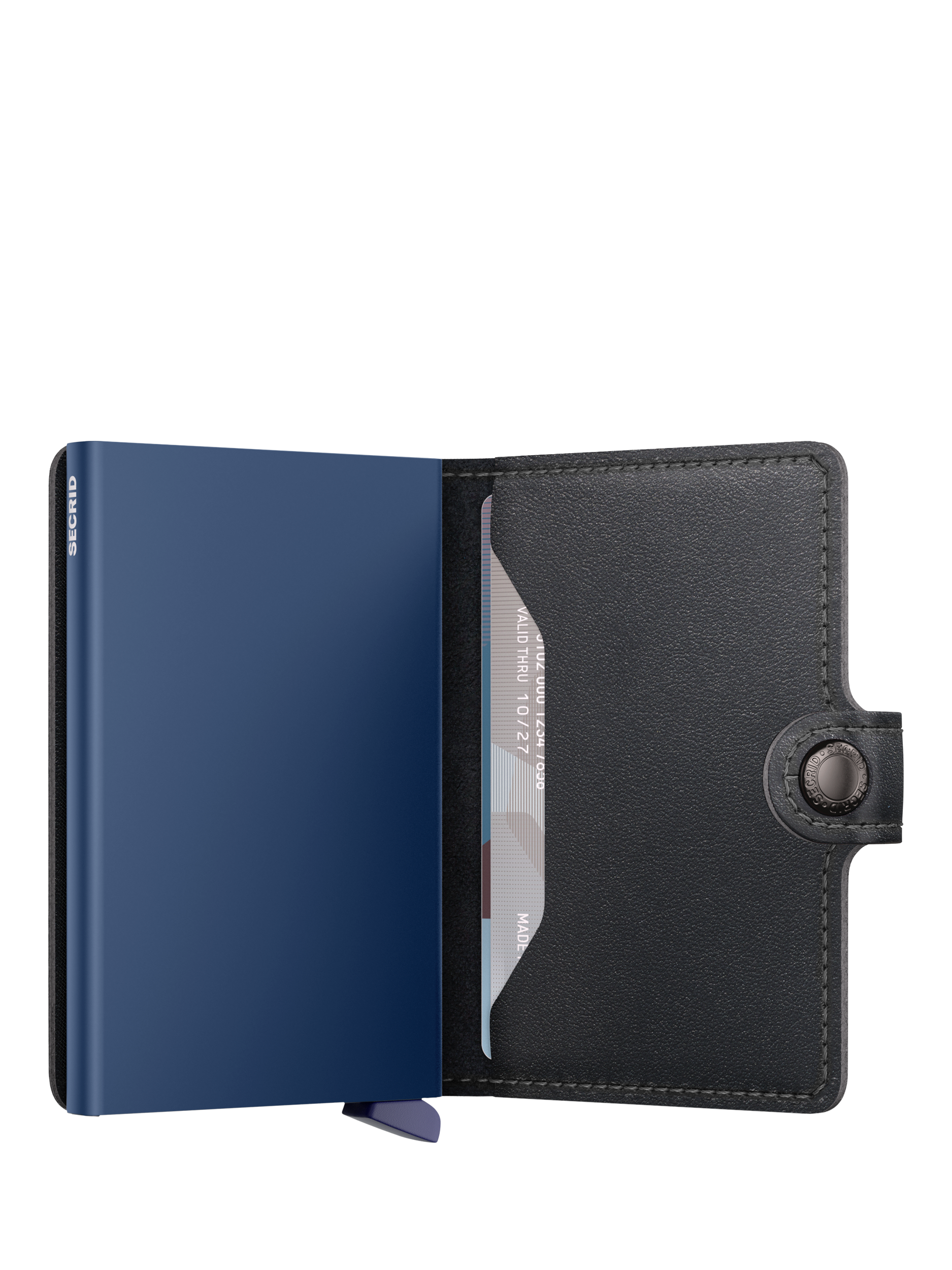 Product image 4 of 5, which shows Secrid Original Leather Mini Wallet, Black/Navy