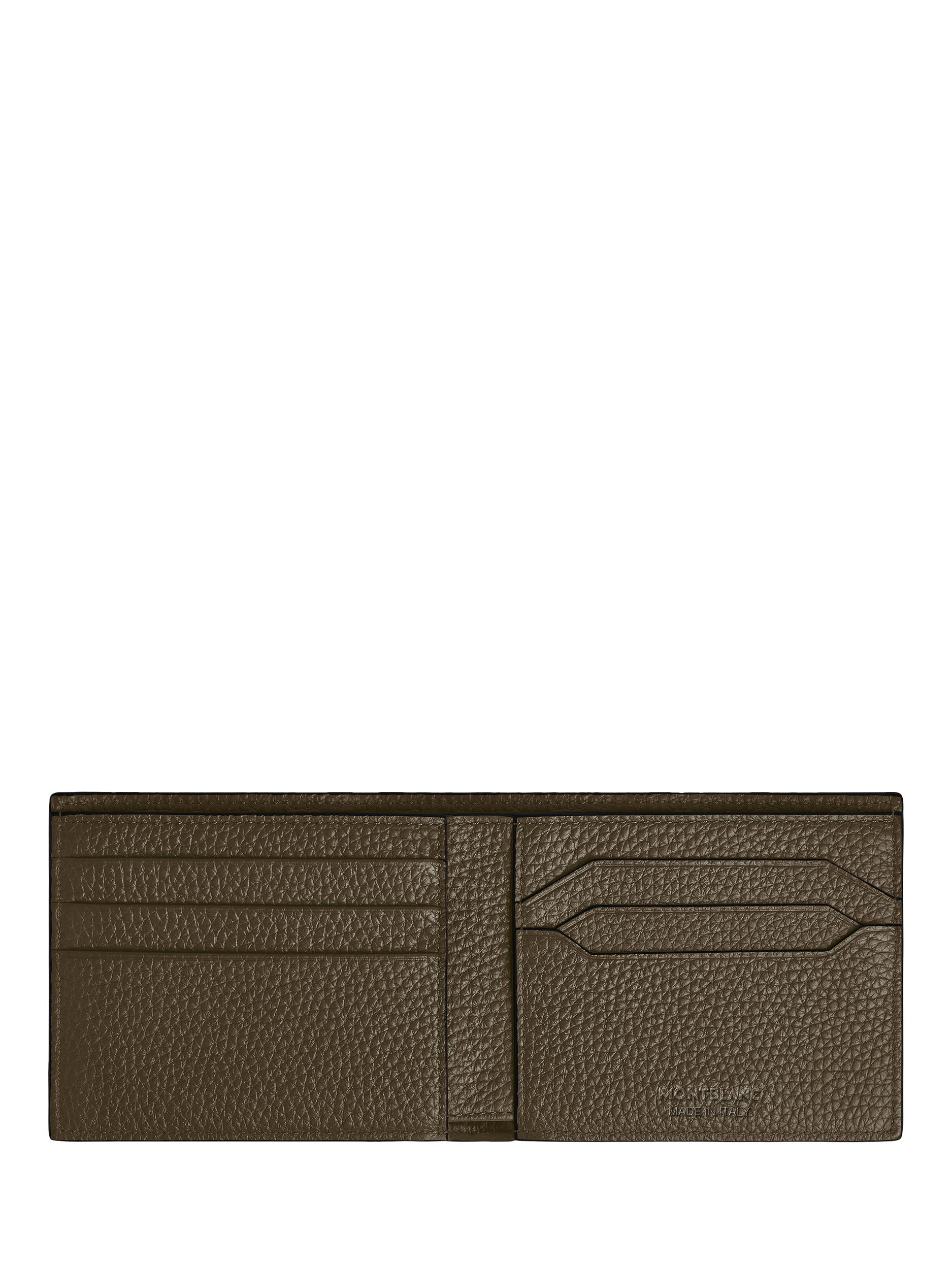 Product image 4 of 4, which shows Montblanc Sartorial Bifold Grain Leather Wallet, Khaki