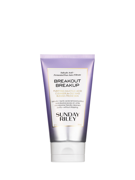 Sunday Riley Breakout Breakup Purifying Salicylic Acid Cleanser for Oily and Blemish Prone Skin, 150ml, 