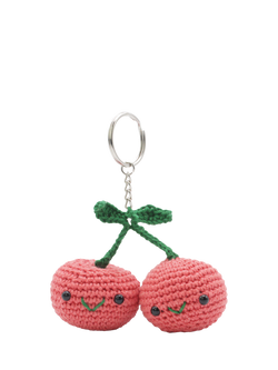 Hardicraft Cherries Bag Pendant Crochet Kit, Sorbet