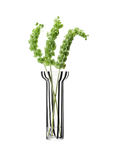 LSA International Stripe Glass Vase, H42cm, Black