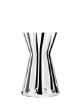 LSA International Stripe Glass Vase, H32cm, Black/White