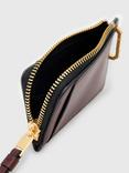 AllSaints Remy Leather Waller, Dark Red