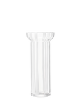 LSA International Stripe Glass Vase, H31.5cm, White