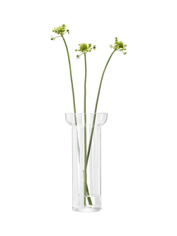 LSA International Stripe Glass Vase, H31.5cm, White - view 2, White