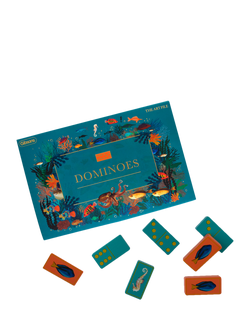 Gibsons x The Art File Sea Life Domino Set - view 2, Blue Teal