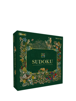 Gibsons x The Art File Sudoku Game, Green Multi Green